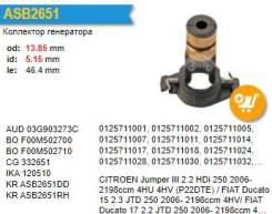ASB2651RH Коллектор генератора