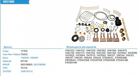SKD1989NB ремкомплект стартера
